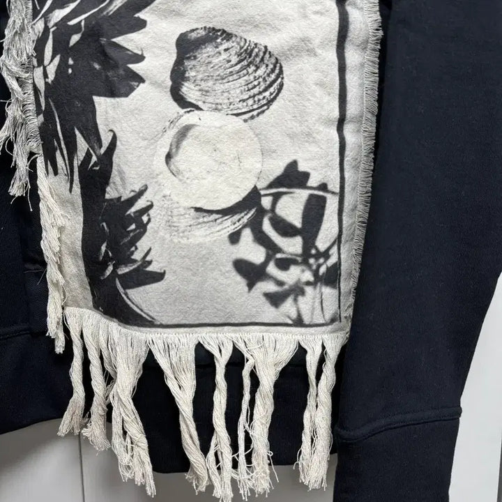 [BUNJANG] Jil Sander Graphic Patchwork Fringe Sweatshirt / 질샌더 그래픽 패치워크 프린지 맨투맨