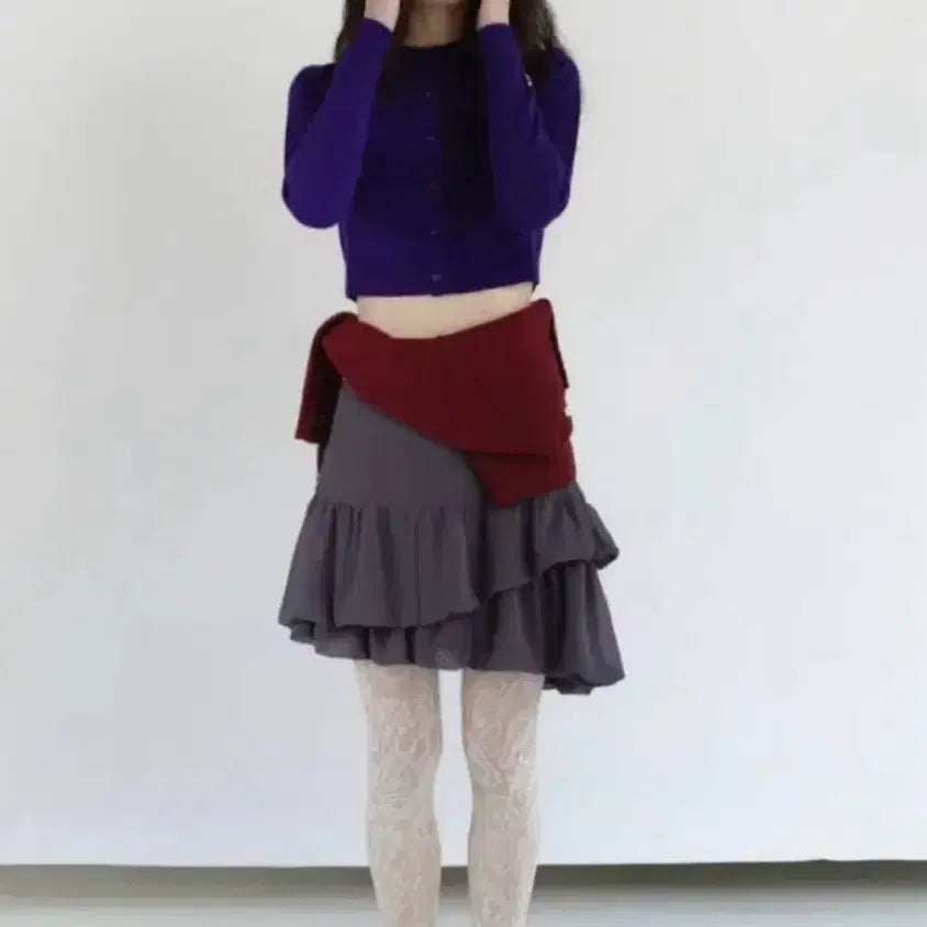 [BUNJANG] Volume Mini Skirt / 캐롤쇼페 볼륨 미니스커트