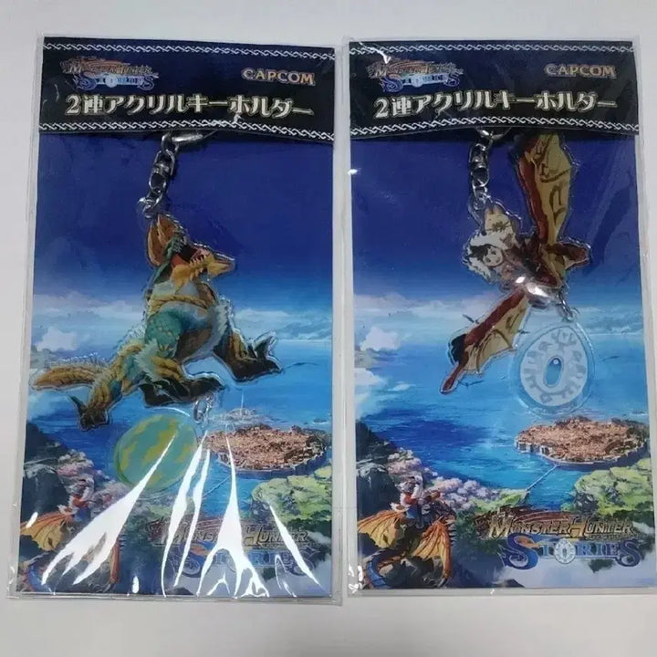 [BUNJANG] Monster Hunter Stories Acrylic Keyring Bundle Set / (일괄) 몬스터헌터 몬헌 스토리즈 아크릴 키홀더 키링 진오우거 리오레우스