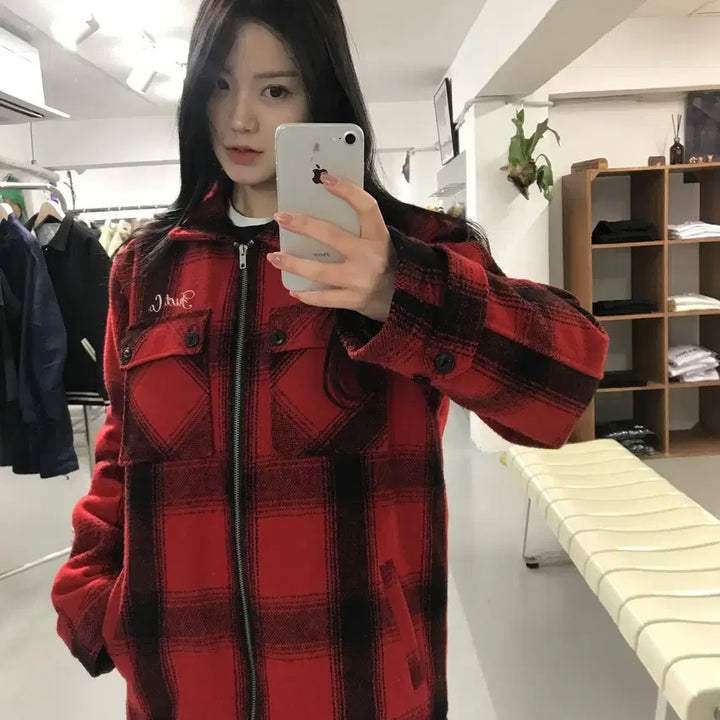 [BUNJANG] FUCT Plaid Zip Jacket / FUCT Plaid Zip Jacket