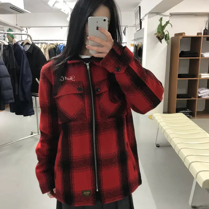 [BUNJANG] FUCT Plaid Zip Jacket / FUCT Plaid Zip Jacket
