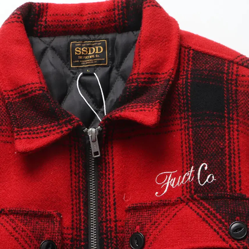 [BUNJANG] FUCT Plaid Zip Jacket / FUCT Plaid Zip Jacket
