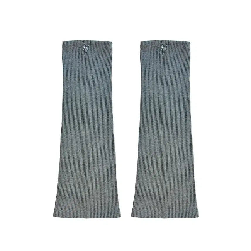 [BUNJANG] JICHOHI 24-001 Waffle Leg Warmers Dove Graphite Gray / 지초이 24-001 와플 레그워머 도브 그래파이트 그레이 미개봉