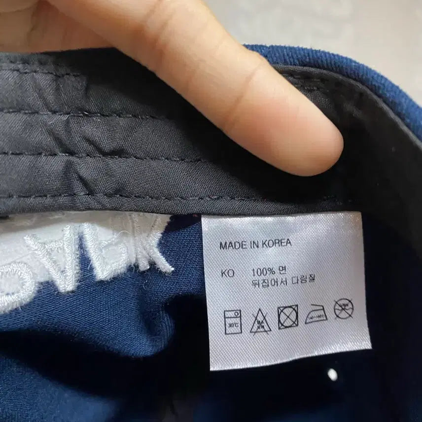 [BUNJANG] Deus Seongsu Navy Ball Cap Hat / 데우스 성수 볼캡 네이비색 모자 os