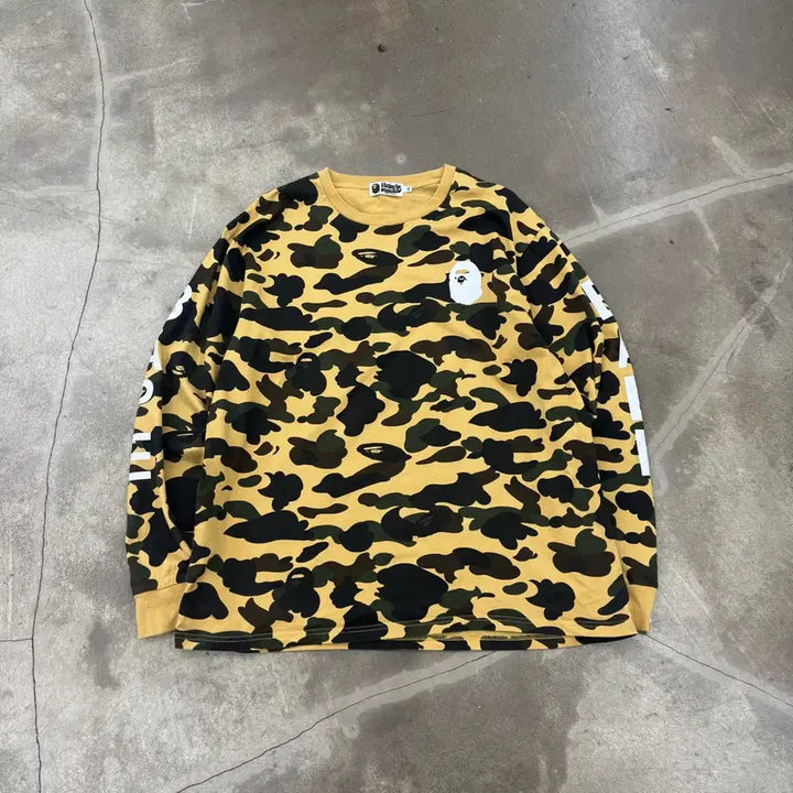 [BUNJANG] BAPE Long Sleeve / A BATHING APE 베이프 황계 롱슬리브