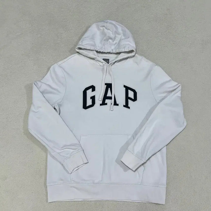 [BUNJANG] M GAP Heritage Logo Fleece Hoodie / M GAP 해리티지 로고 기모 후드티 1121-1