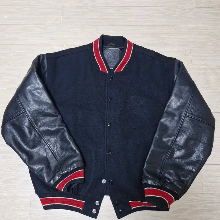 [BUNJANG] 90s Golden Bear Leather Varsity Jacket / [L] 90s golden bear 골든베어 레더 바시티 자켓 미국제조