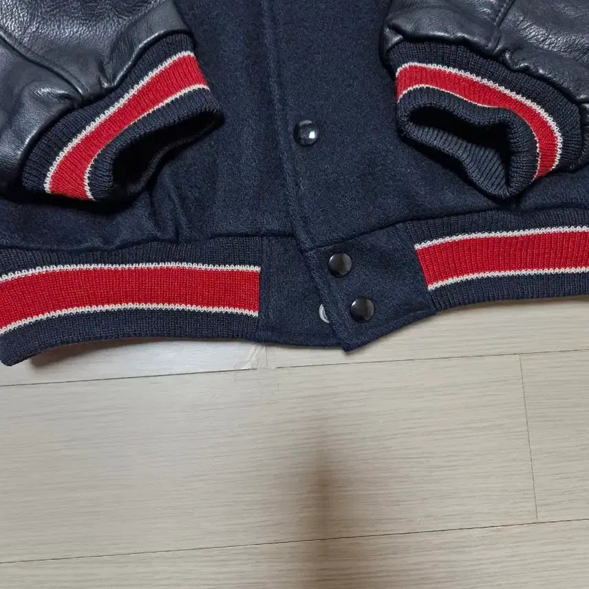 [BUNJANG] 90s Golden Bear Leather Varsity Jacket / [L] 90s golden bear 골든베어 레더 바시티 자켓 미국제조