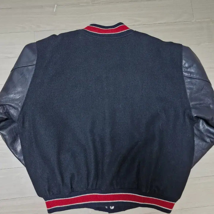 [BUNJANG] 90s Golden Bear Leather Varsity Jacket / [L] 90s golden bear 골든베어 레더 바시티 자켓 미국제조