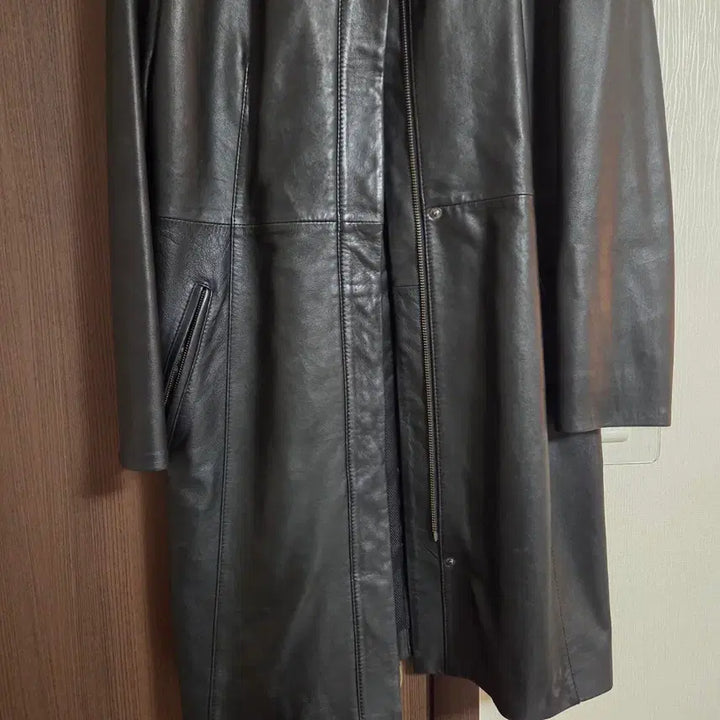 [BUNJANG] Cole Hann Lambskin Long Jacket / Cole Hann 여성 양가죽 롱자켓 (66, US S)