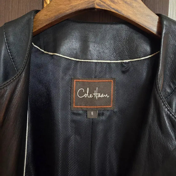 [BUNJANG] Cole Hann Lambskin Long Jacket / Cole Hann 여성 양가죽 롱자켓 (66, US S)