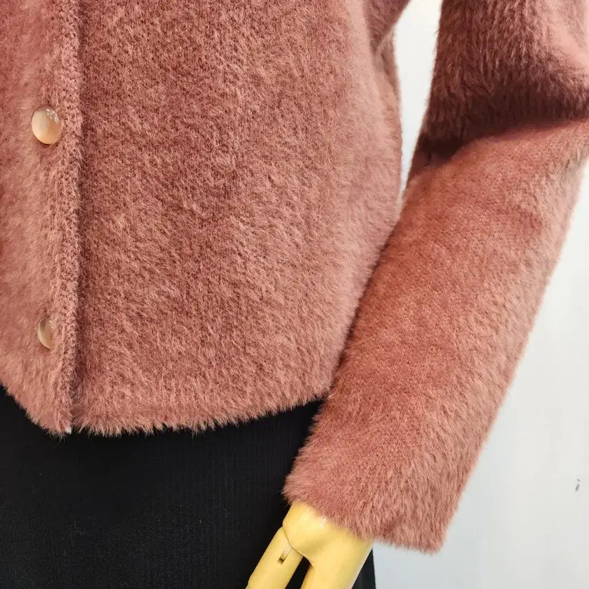 [BUNJANG] SPAO Angora Cardigan Dark Pink (S) / 스파오 _앙고라 가디건 다크핑크 S사이즈