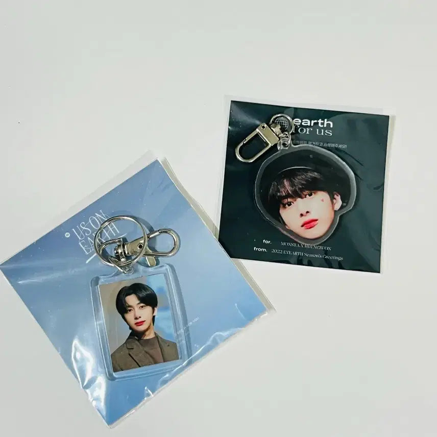 [BUNJANG] MONSTA X Hyungwon 2022 Season's Greetings Keyring Bundle Set / [새상품] 몬스타엑스 형원 채형원 2022 시그 키링 비공굿 일괄