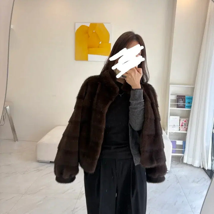 [BUNJANG] Mink Coat / 브라운 밍크 코트