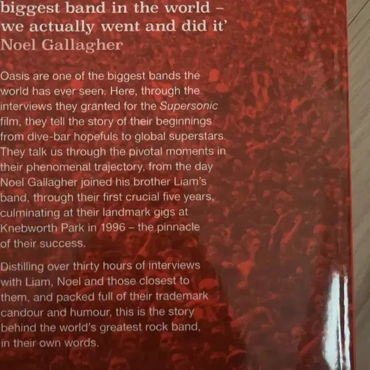 [BUNJANG] Oasis Supersonic Official Interview Book / 오아시스 Supersonic 공식 인터뷰집 영국판