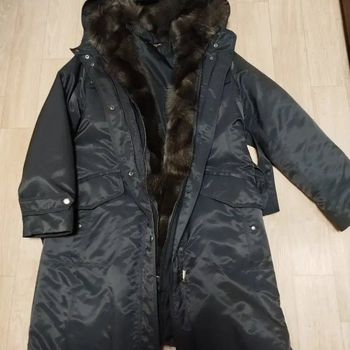 [BUNJANG] Minimum 3-Way Fox Hood Trimmed Down Padding Outerwear / 미니멈ㅡ3way폭스후드트리밍 다운패딩아우터