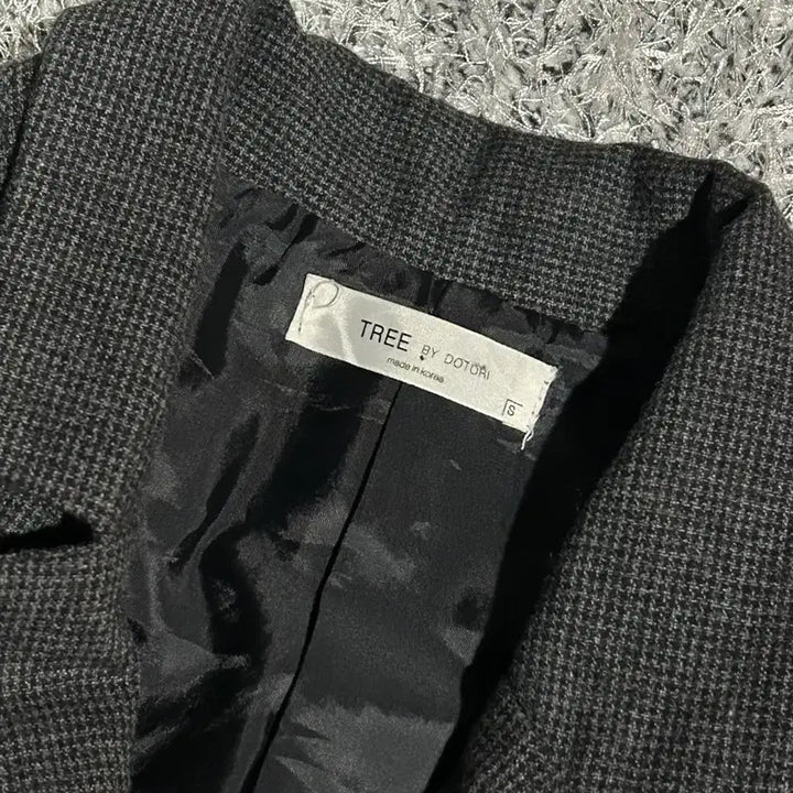 [BUNJANG] Double Button Check Crop Jacket / 더블 버튼 체크 크롭 자켓