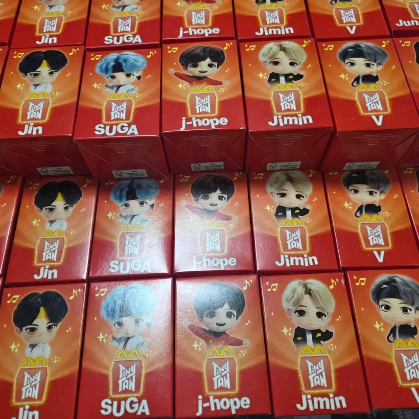 방탄 맥도날드 BTS 타이니탄 해피밀 피규어 2탄 앵콜 7종 세트