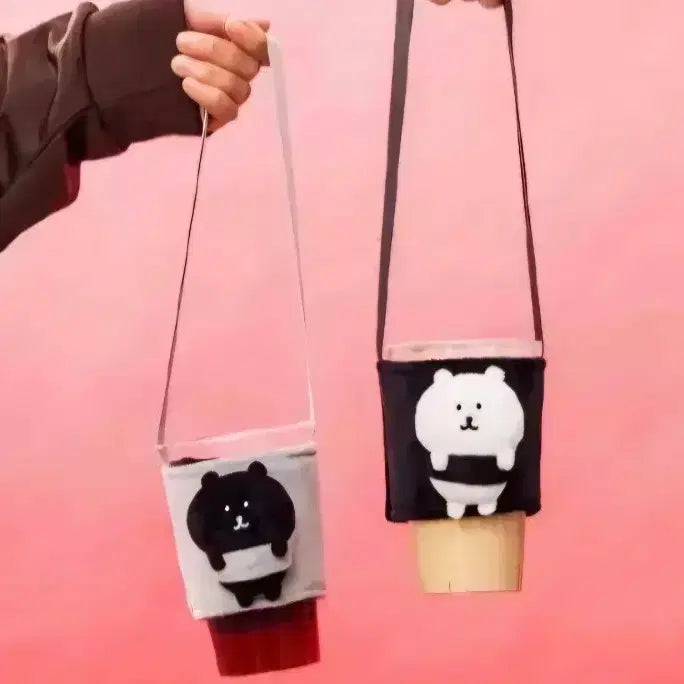 [BUNJANG] Nongdamgom Dark Bear Cup Holder / [미개봉]나가노마켓 농담곰 다크곰 컵홀더