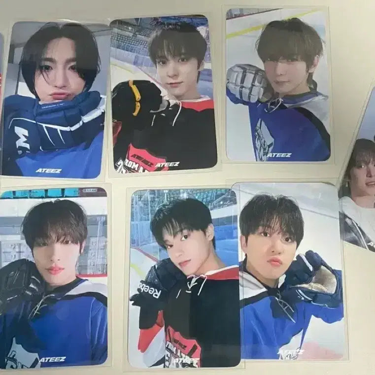 일괄)에이티즈 팬미팅 에이티니존 양면 포카