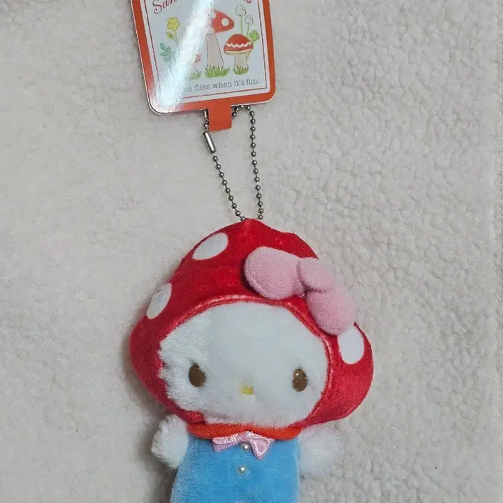 [BUNJANG] Kitty Mushroom Mascot Plush / 키티 버섯 인형 마스코트