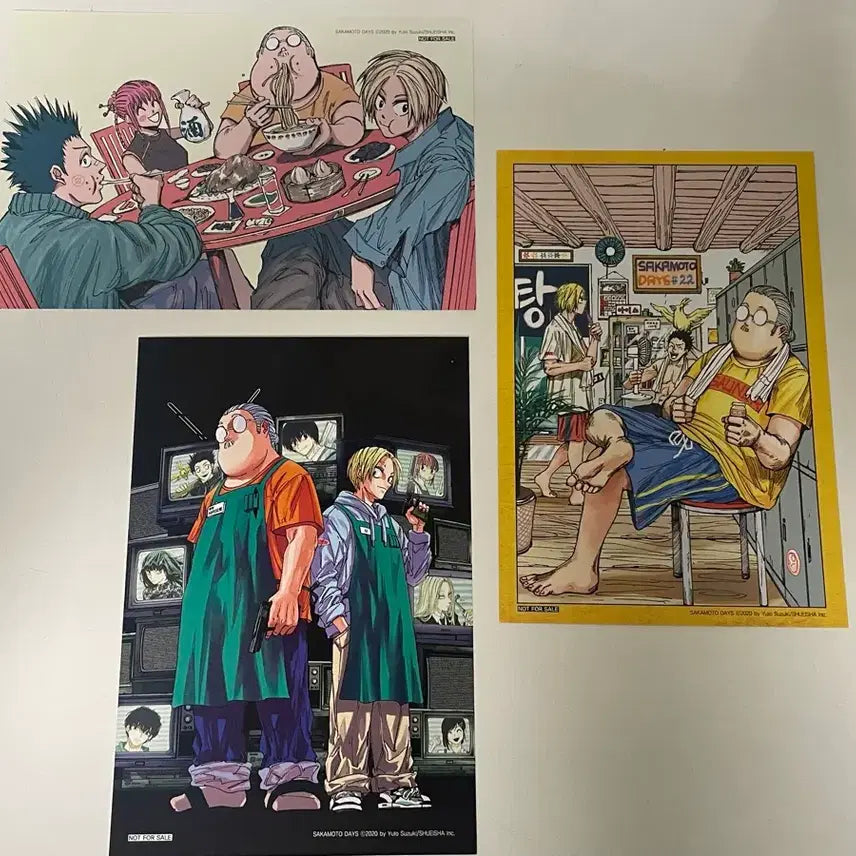 [BUNJANG] Sakamoto Days Shin Heisuke POB Postcard Bundle Set / 사카모토 데이즈 비기너즈 1탄 특전 상점조 엽서 일괄 신 헤이스케