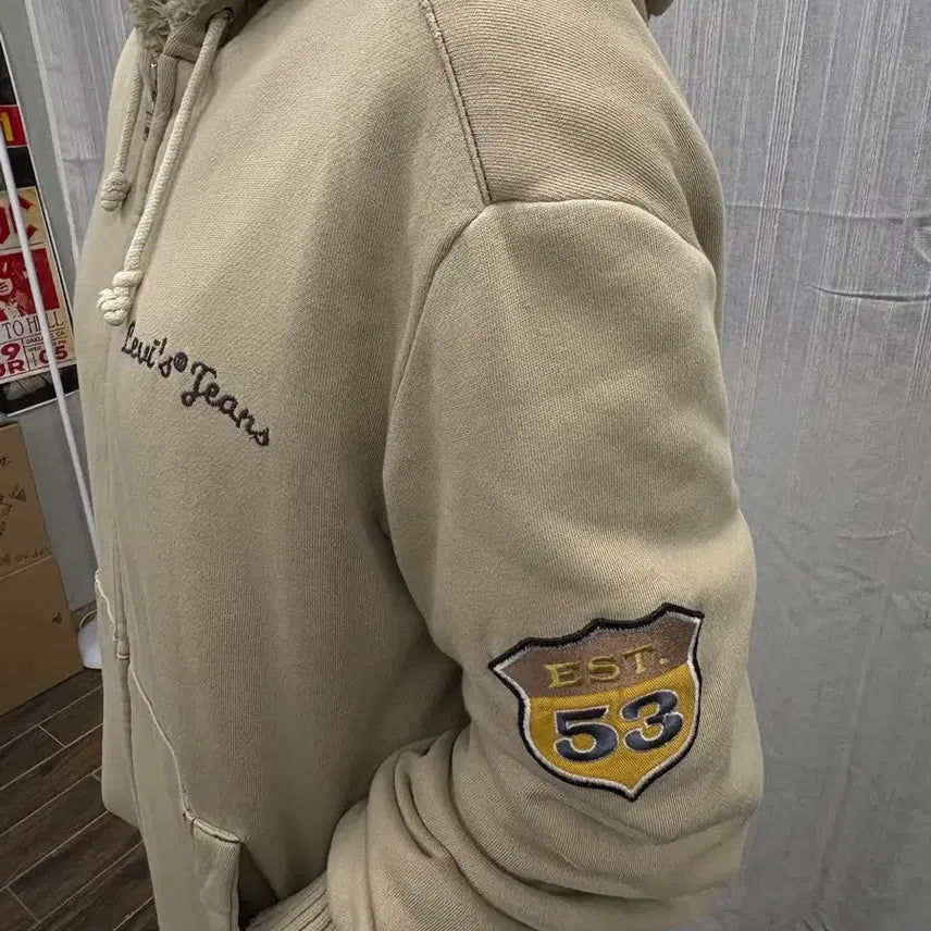 [BUNJANG] Levi's Fleece Lined Hooded Zip-up / 리바이스 빈티디 양털안감 퍼 후드집업