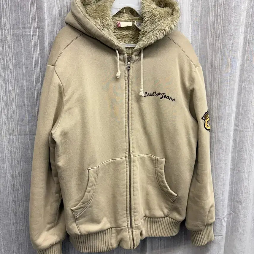 [BUNJANG] Levi's Fleece Lined Hooded Zip-up / 리바이스 빈티디 양털안감 퍼 후드집업