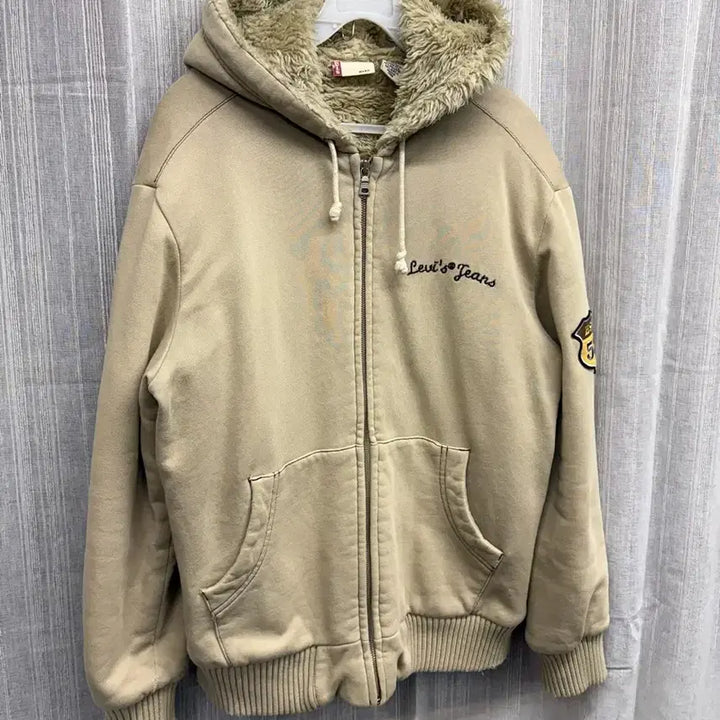 [BUNJANG] Levi's Fleece Lined Hooded Zip-up / 리바이스 빈티디 양털안감 퍼 후드집업