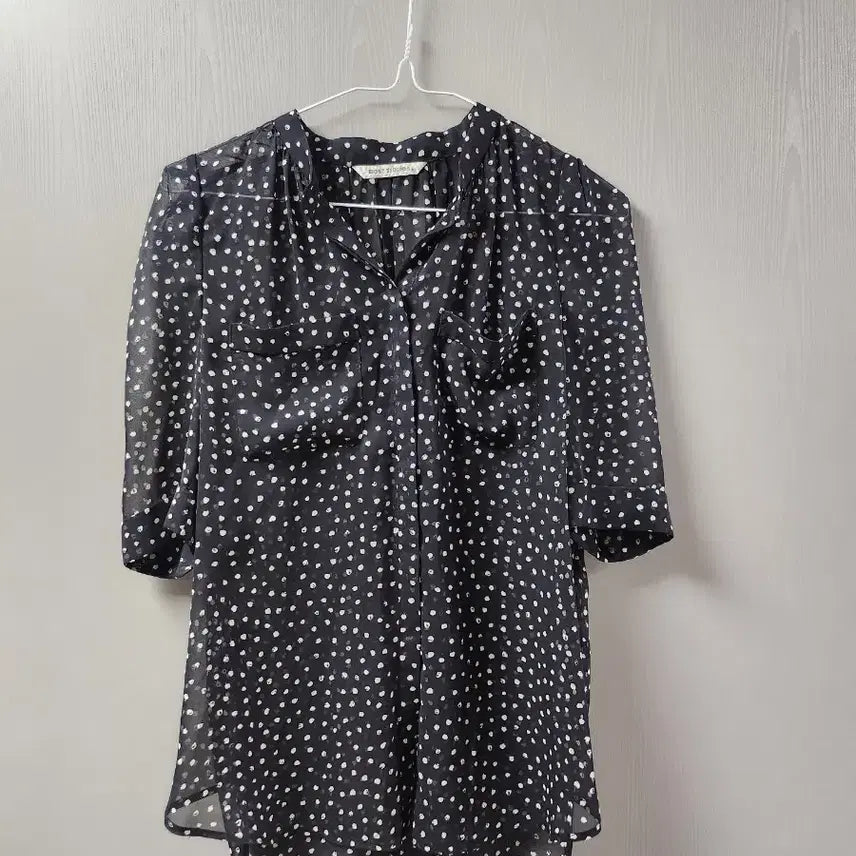 [BUNJANG] 8 Seconds Dot See-through Blouse / 에잇세컨즈 )도트 시스루 블라우스 s