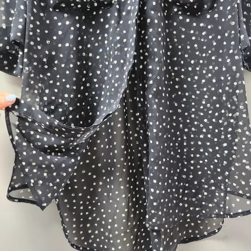 [BUNJANG] 8 Seconds Dot See-through Blouse / 에잇세컨즈 )도트 시스루 블라우스 s