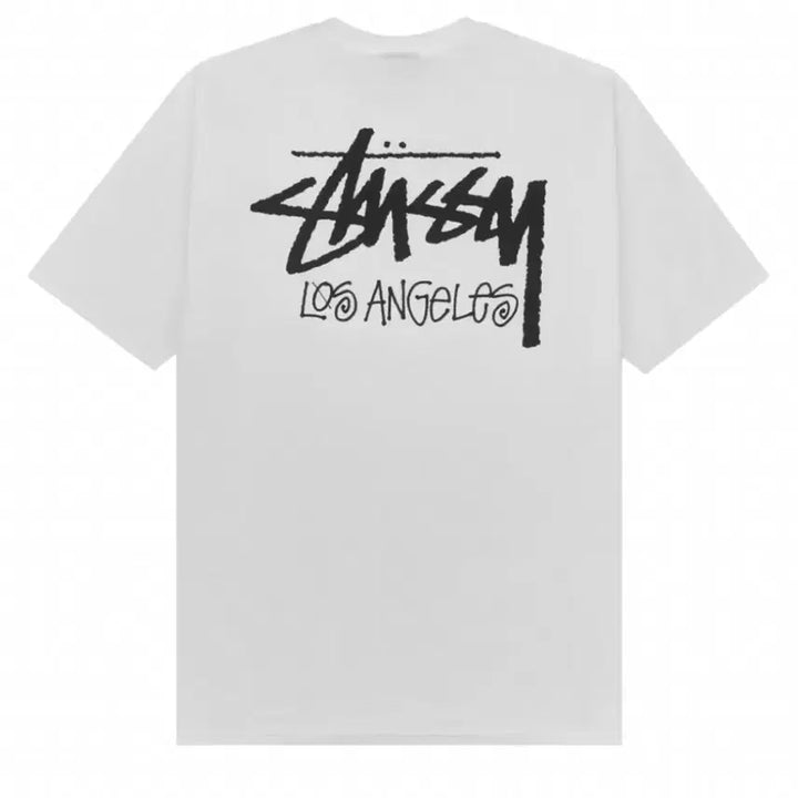 [BUNJANG] Stussy LA White Short Sleeve S / 스투시 로스앤젤레스 LA 반팔 화이트 S