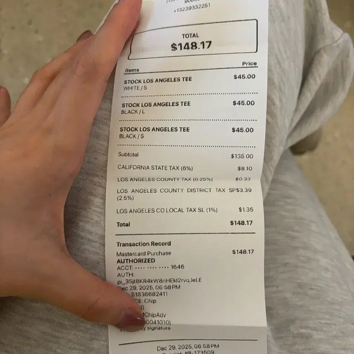 [BUNJANG] Stussy LA White Short Sleeve S / 스투시 로스앤젤레스 LA 반팔 화이트 S