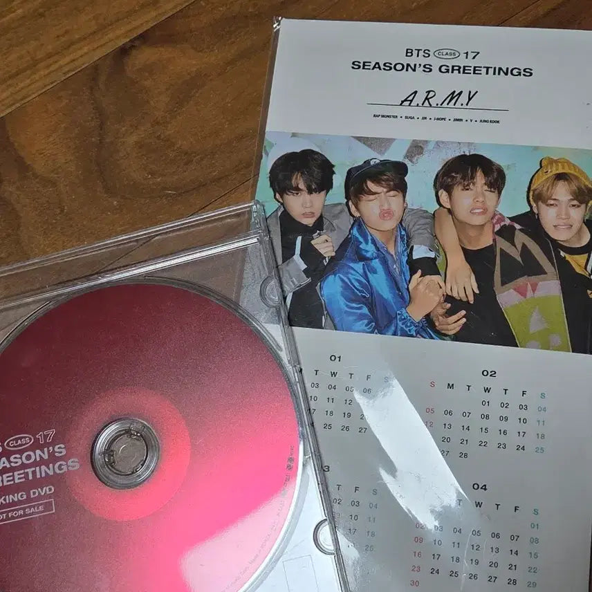방탄 시즌그리팅 2017 cd, 달력