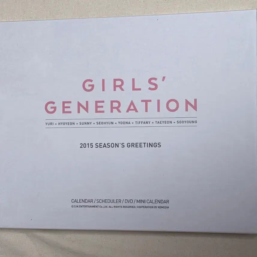 희귀 미개봉새제품 snsd 소녀시대 2015 시즌그리팅 DVD 캘린더