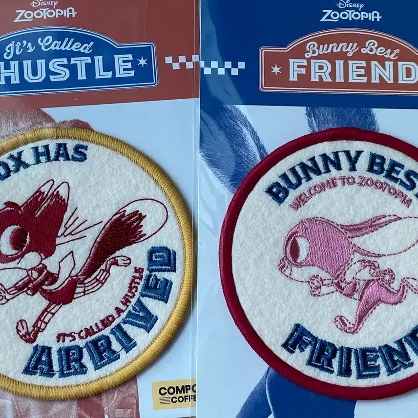 [BUNJANG] Zootopia Compose Coffee Nick & Judy Coaster (Sealed) / 주토피아 컴포즈커피 굿즈 닉주디 코스터 일괄 미개봉새상품