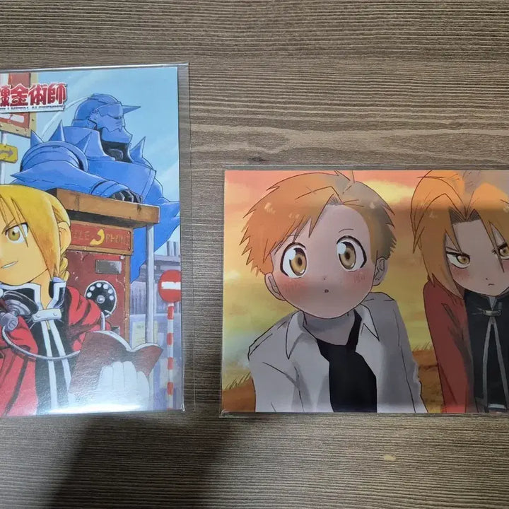 [BUNJANG] Fullmetal Alchemist Illustration Postcard Bundle Set / 강철의연금술사 일러스트 엽서 굿즈 2장 일괄