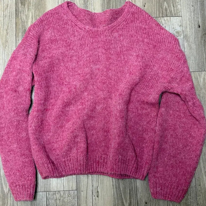 [BUNJANG] Pink Knit Sweater / 핑크색 니트 스웨터