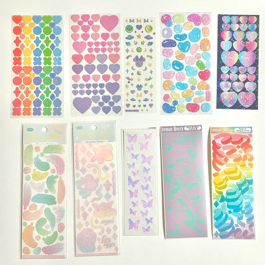 [BUNJANG] Unused Decorative Stickers Bundle Set / [새제품/30장] 다꾸 스티커 처분 미사용 씰스티커 폴꾸 스꾸