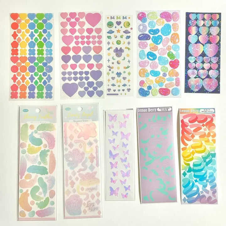 [BUNJANG] Unused Decorative Stickers Bundle Set / [새제품/30장] 다꾸 스티커 처분 미사용 씰스티커 폴꾸 스꾸