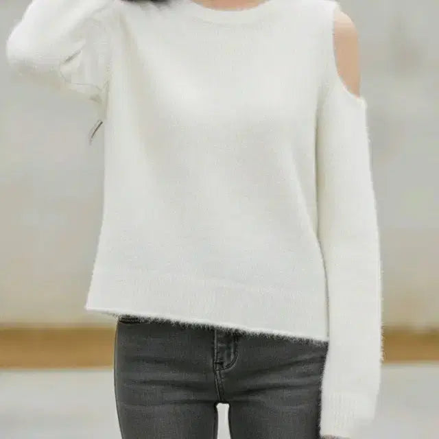 [BUNJANG] AUBE NUNT Alpaca Off-Shoulder Knit / (새상품) AUBE NUNT 오브넌트 알파카 오프숄더 니트