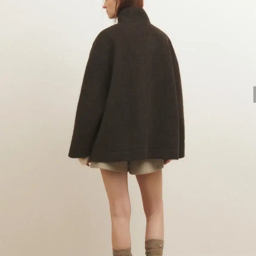 [BUNJANG] AAU Half Duffle Coat Brown / 에이에이유 하프 더플 코트 브라운