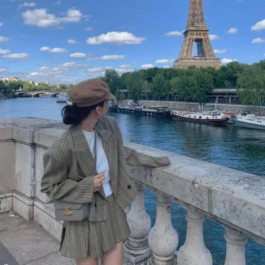 [BUNJANG] Unbranded Loose Fit Checkered Jacket / 체크 루즈핏 자켓(새상품)