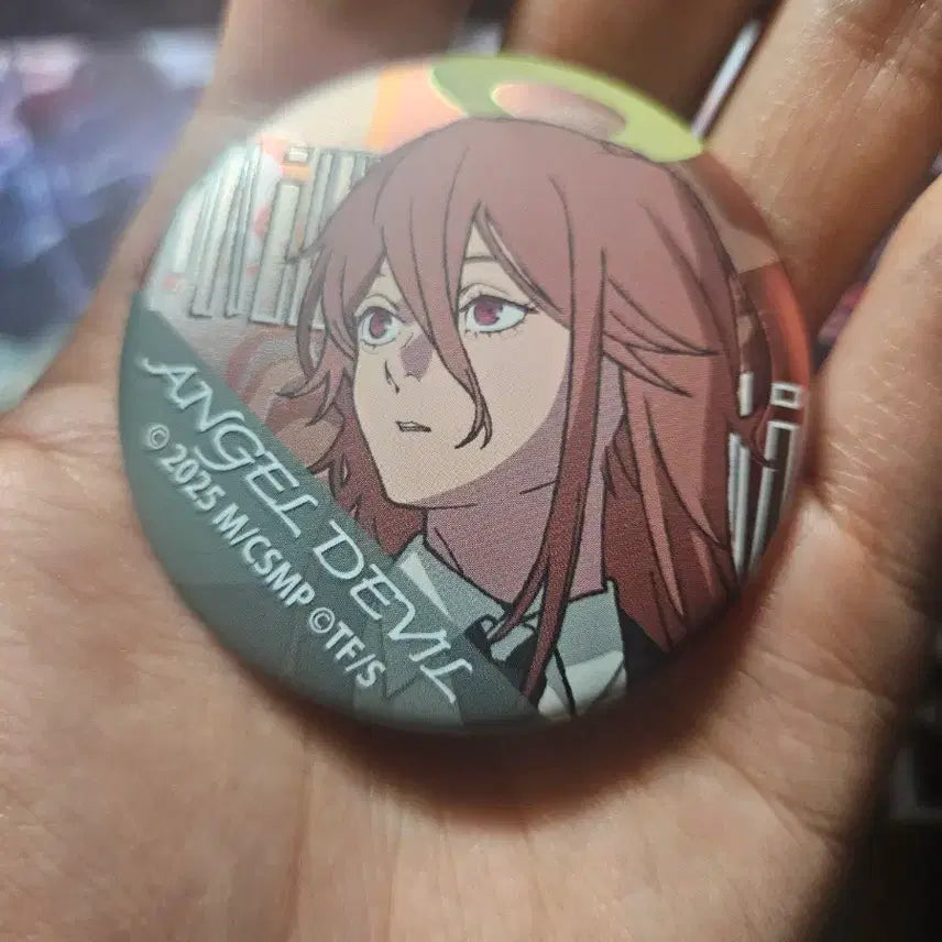 [BUNJANG] Chainsaw Man Angel Can Badge / 체인소맨 천사 캔뱃지