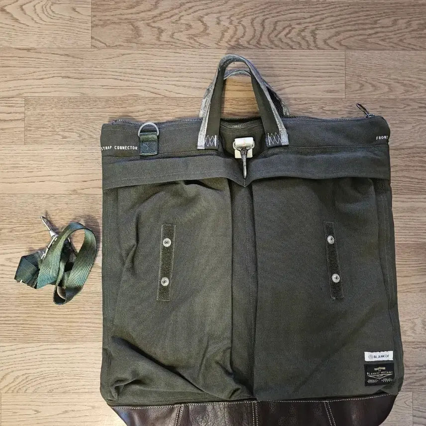 [BUNJANG] Blankof Olive Helmet Bag / 블랭코브 헬멧백 올리브