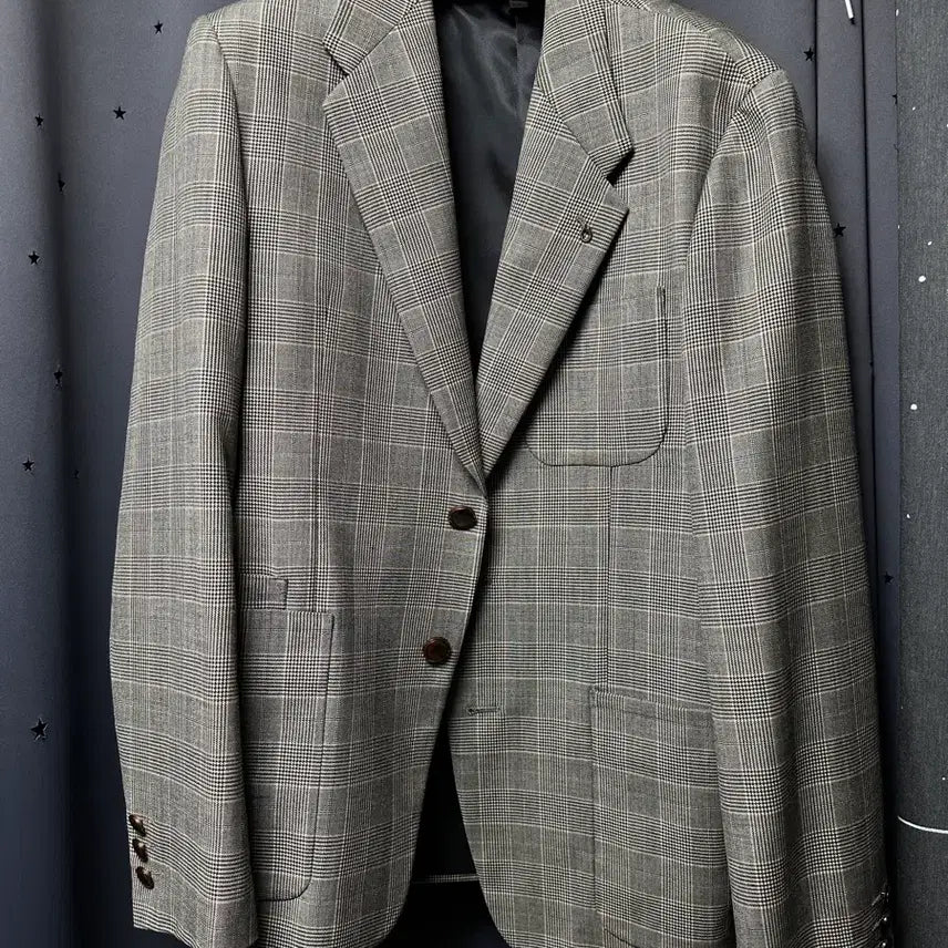 [BUNJANG] Customellow Plaid Men's Jacket / customellow 체크무늬 남성 자켓