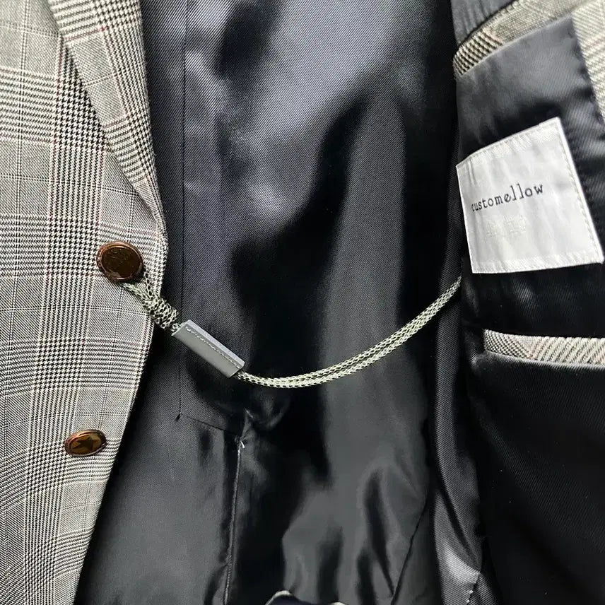 [BUNJANG] Customellow Plaid Men's Jacket / customellow 체크무늬 남성 자켓