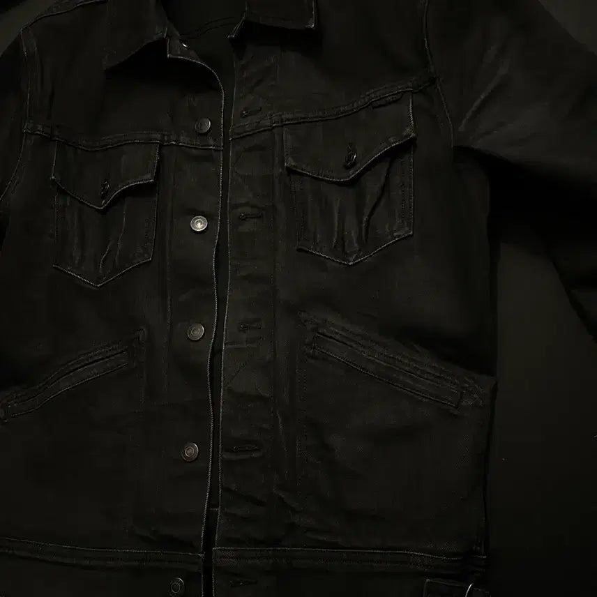[BUNJANG] Tom Ford Denim Trucker Jacket Leather / 톰포드 데님 트러커 자켓 레더 택