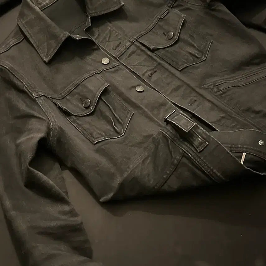 [BUNJANG] Tom Ford Denim Trucker Jacket Leather / 톰포드 데님 트러커 자켓 레더 택