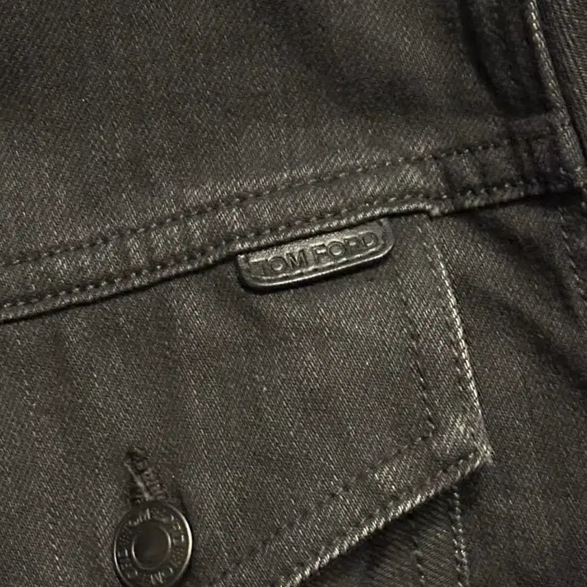 [BUNJANG] Tom Ford Denim Trucker Jacket Leather / 톰포드 데님 트러커 자켓 레더 택